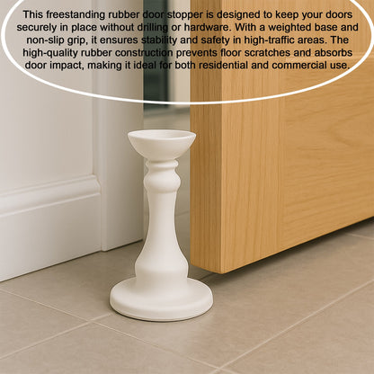 Washer door held open by door holder for drying and odor prevention
