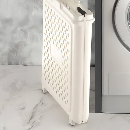 Lightweight foldable washing basket with ergonomic handles