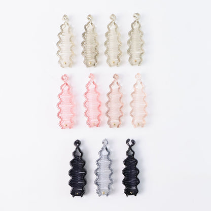 Colorful plastic hair clamp clip for ponytails and updos