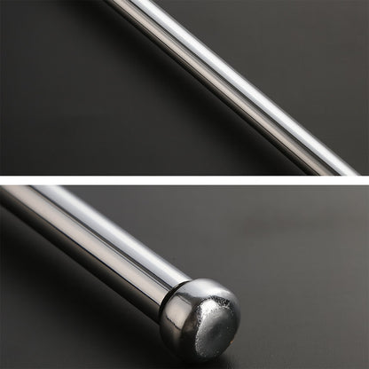 Detailed view of the ergonomic foam handle and wrist strap on the walking stick.