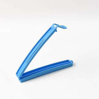 Multipurpose plastic clips organizing food storage pouches and bags