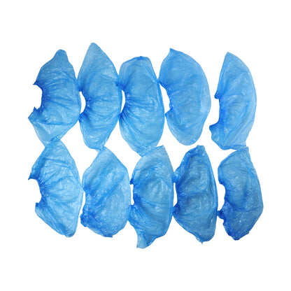 Pack of 5 pairs of disposable plastic shoe covers