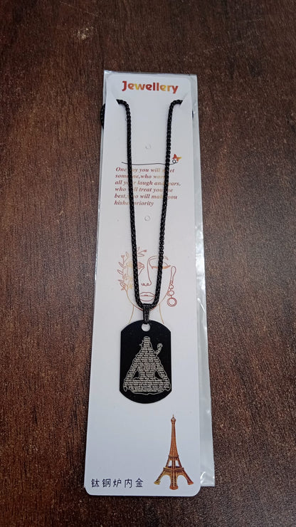 Man wearing the spiritual Mahadev Locket, a thoughtful accessory for daily devotion.