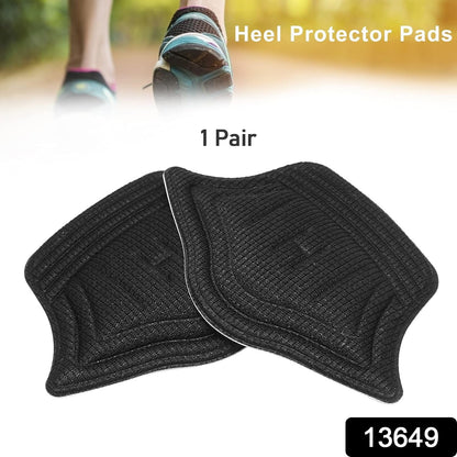 Close-up of a foot wearing a shoe with a Heel Cushion Pad visibly inserted for added comfort and support.
