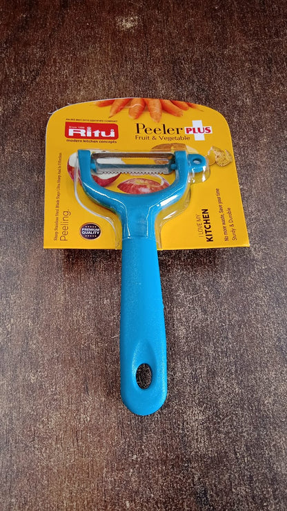 Packaging for the Ritu Peeler Plus, ensuring safe delivery.
