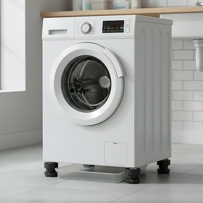 Packaged set of four anti-vibration pads for washing machines and dryers
