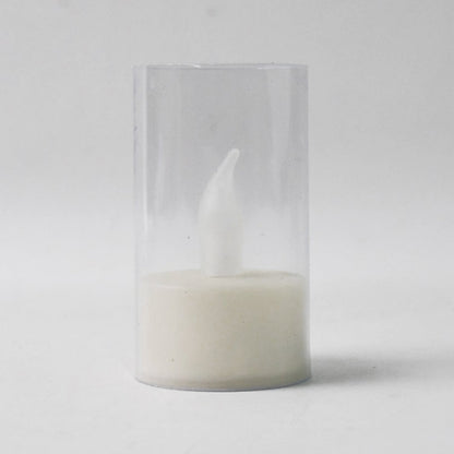 Set of flickering LED flameless candles enhancing décor for events