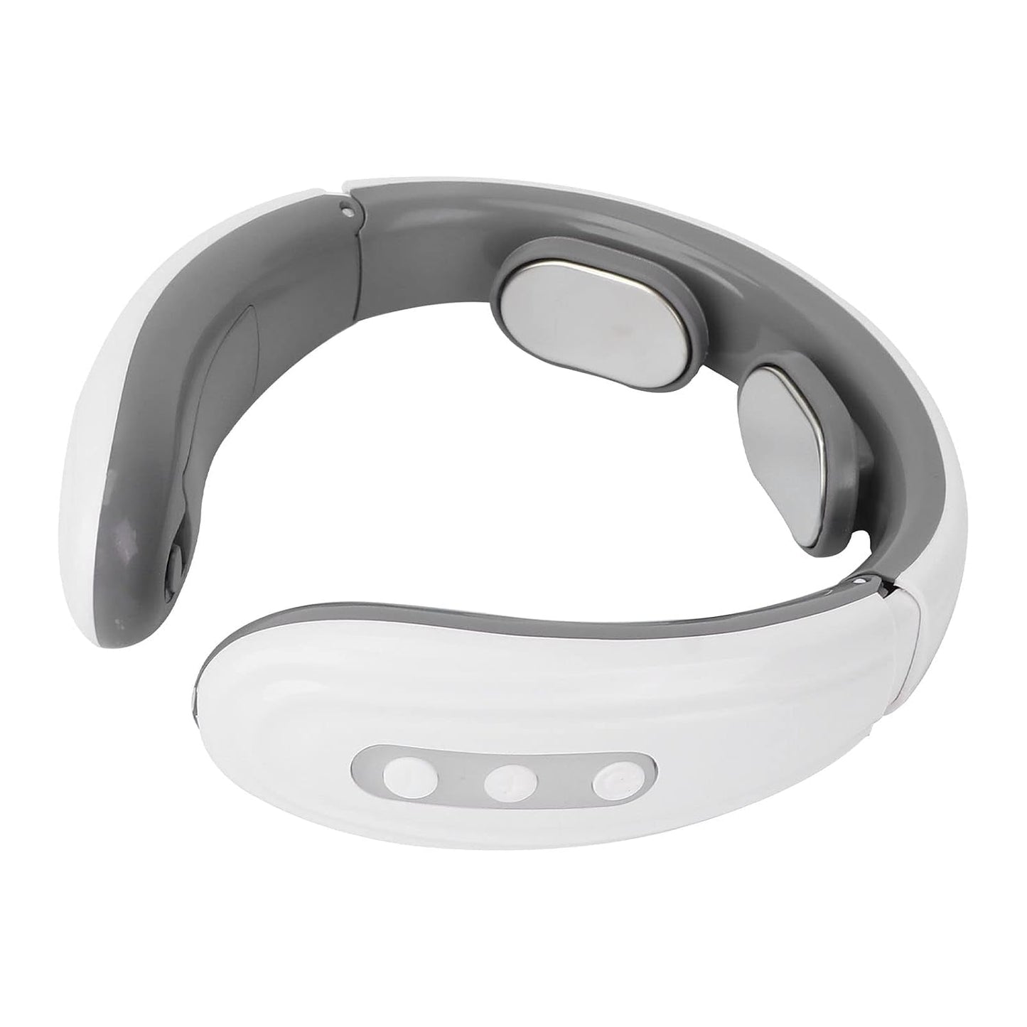 Wireless cervical massager with heat and pulse for neck relaxation