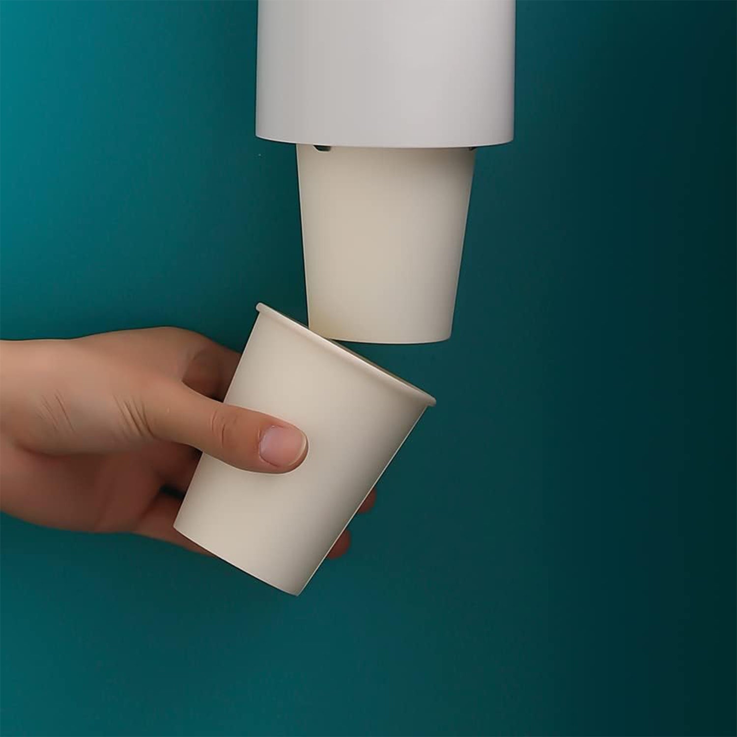 Plastic disposable cup dispenser wall mount