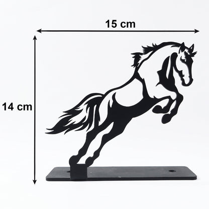 Contemporary iron horse ornament for desk or shelf