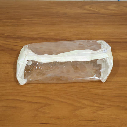 Clear zipper pencil case organizer for travel