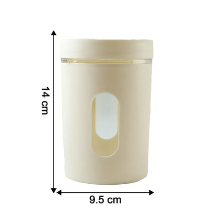 Stackable airtight food storage jars with secure lid