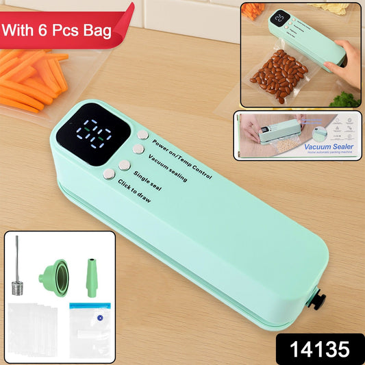 Portable vacuum sealer pump accessory for food preservation