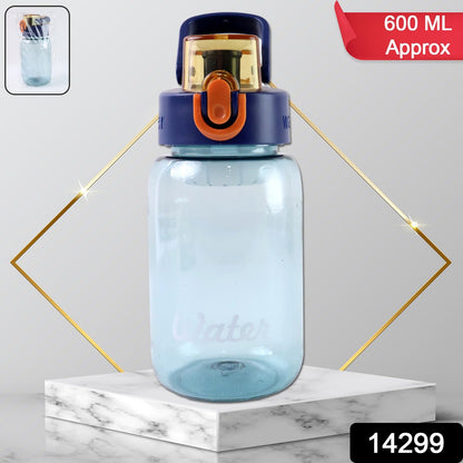 Leak-proof water bottle showcasing flip-top lid for spill protection