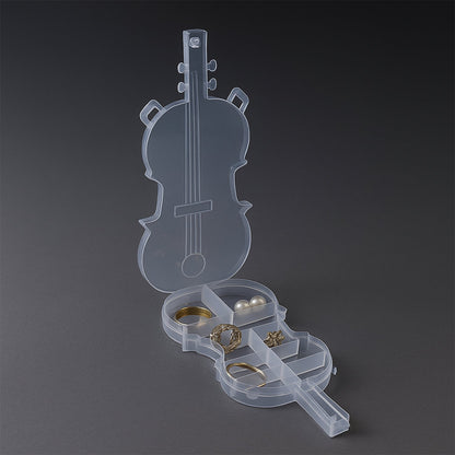 Creative violin design craft and beads organizer box